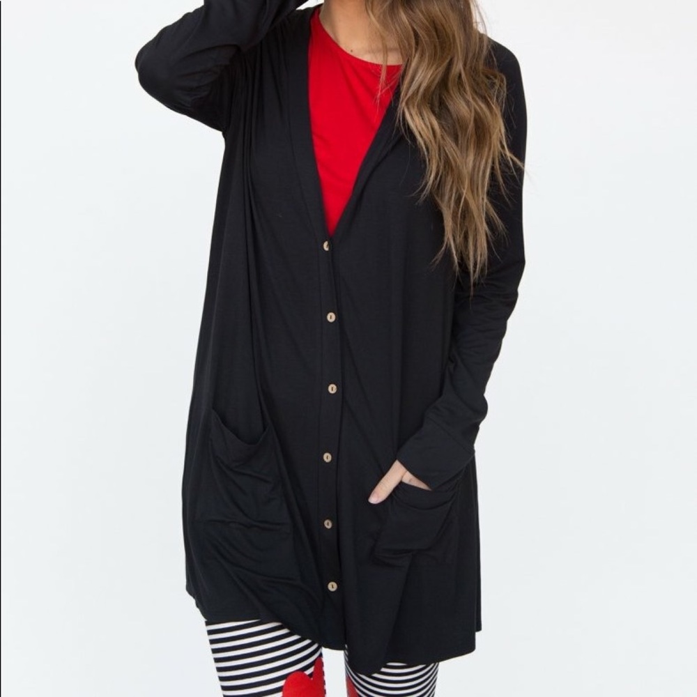 BNWT XXL Black Favorite Cardigan